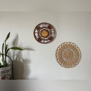 Wicker Trivets or Wall Hangings